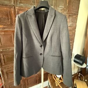 Theory Classic Gray Women’s wool Blazer SZ 8